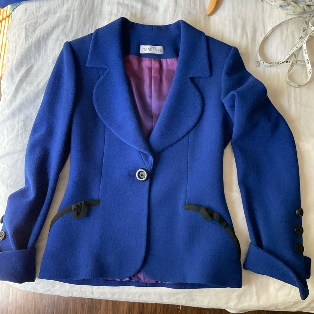 Women's Blue Blazer with skirt